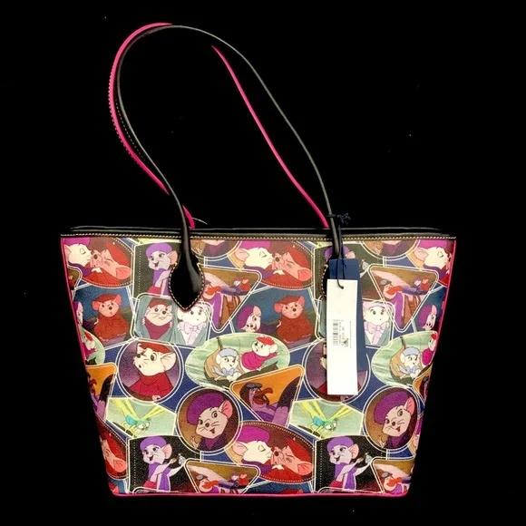 2022 Disney Parks Dooney & Bourke The Rescuers Bianca & Bernard Tote Bag - NEW - Picture 2 of 5